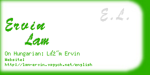 ervin lam business card